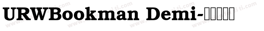 URWBookman Demi字体转换